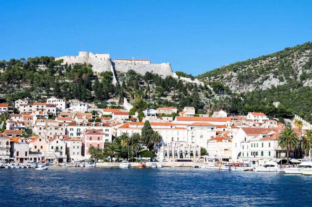 Hvar from sea