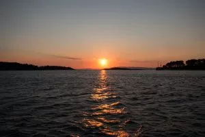 Coucher de soleil à Mljet