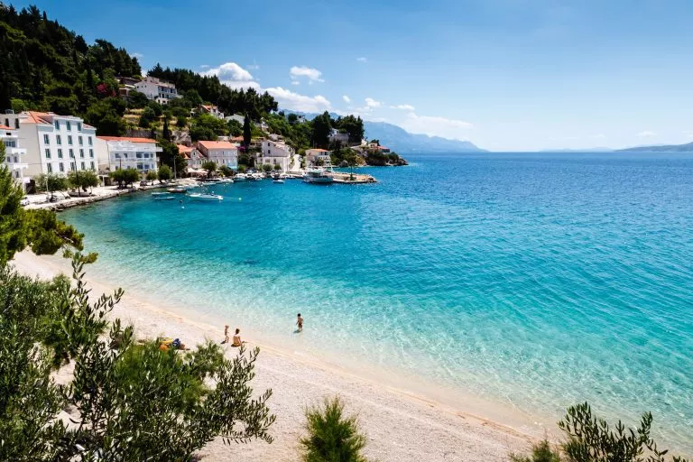 Pristine beaches in split area