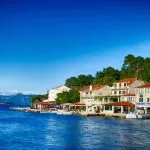 Town of pomena on mljet island
