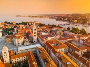 Zadar vue du ciel